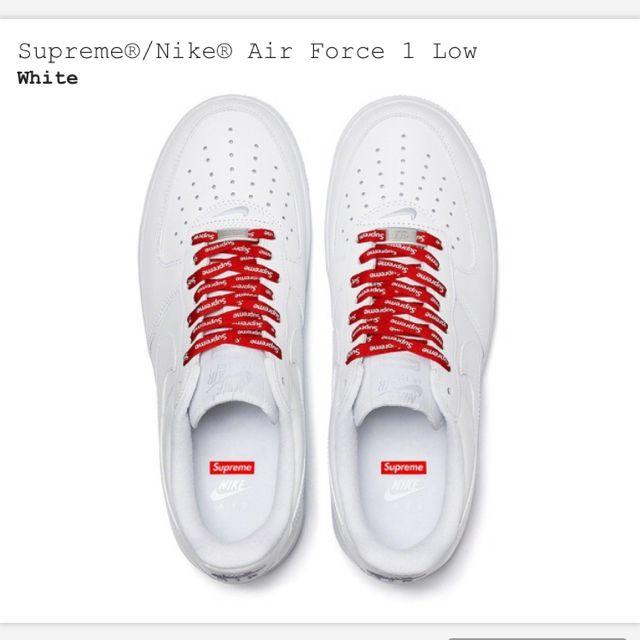 28cm 白 Supreme Nike Air Force 1 Low 3