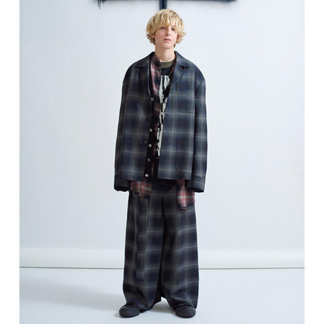 ラッドミュージシャン  17aw オンブレチェック セットアップスーツ