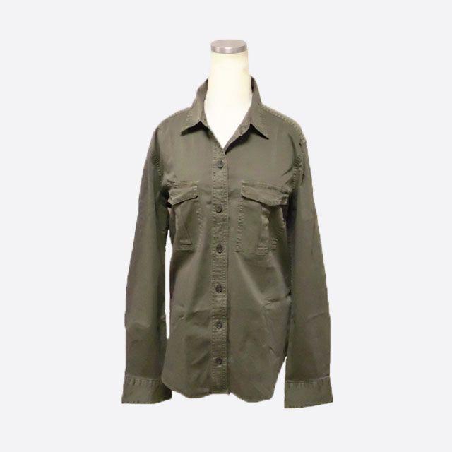 Abercrombie&Fitch(アバクロンビーアンドフィッチ)の★新品★アバクロンビー&フィッチ★ツイルミリタリーシャツ (Olive/M) レディースのトップス(シャツ/ブラウス(長袖/七分))の商品写真