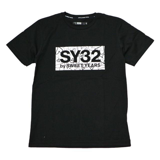 サイズS新品【SY32 by SWEETYEARS】BOX LOGO TEE