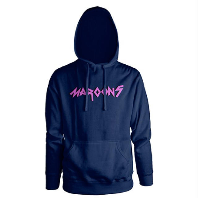 【SUさん用】Maroon 5 PINK LOGO NAVYパーカー メンズのトップス(パーカー)の商品写真