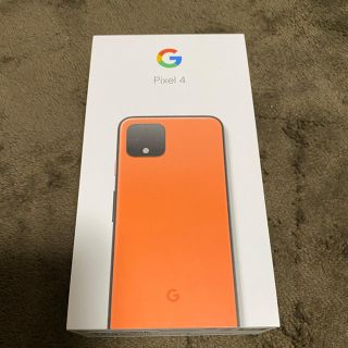 アンドロイド(ANDROID)のGoogle Pixel4 限定色オレンジ 未使用 SIMロック解除済み(スマートフォン本体)