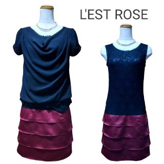 レストローズ(L'EST ROSE)のレストローズ L'EST ROSE ワンピース & トップスセットドレス(ひざ丈ワンピース)