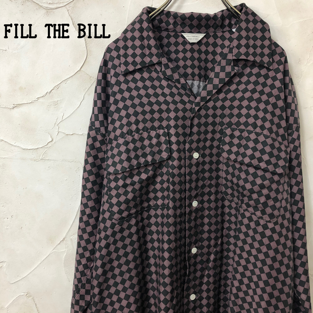 フィル ザ ビル FILL THE BILL キュプラ ハーリキンチェックシャツ メンズのトップス(シャツ)の商品写真