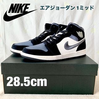 ナイキ(NIKE)のナイキ エアジョーダン1 ミッド SE "ブラック サテン"(スニーカー)