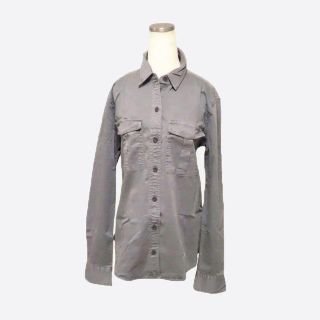 アバクロンビーアンドフィッチ(Abercrombie&Fitch)の★新品★アバクロンビー&フィッチ★ツイルミリタリーシャツ (Grey/M)(シャツ/ブラウス(長袖/七分))