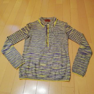 ミッソーニ(MISSONI)のミッソーニ オレンジラベル38ポロシャツ型カットソー(ポロシャツ)