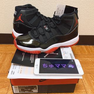 ナイキ(NIKE)の新品 NIKE AIR JORDAN 11 bred US8 26cm 評価あり(スニーカー)