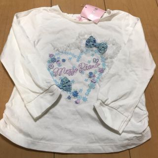 メゾピアノ(mezzo piano)のメゾピアノ☆ トップス ロンT 新品未使用 100(Tシャツ/カットソー)