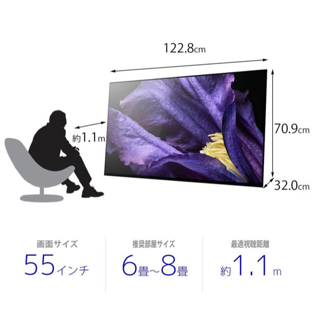 ☆最高画質☆ SONY 4K 有機ELテレビ kj-55a9f