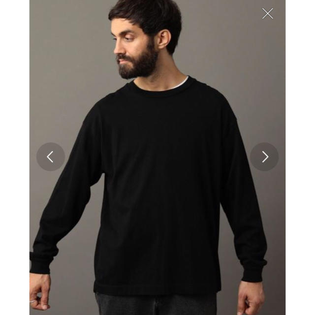 BEAUTY&YOUTH UNITED ARROWS(ビューティアンドユースユナイテッドアローズ)のビューティー&ユース ロンT ブラック Mサイズ メンズのトップス(Tシャツ/カットソー(七分/長袖))の商品写真