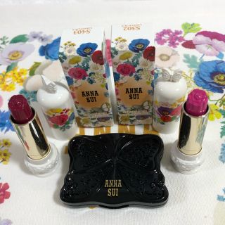 アナスイ(ANNA SUI)のアナスイ　アイカラー とリップスティック2本(口紅)