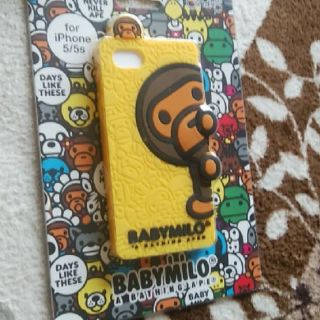 アベイシングエイプ(A BATHING APE)のベビーマイロ　iPhone5用携帯カバー(iPhoneケース)