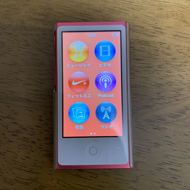 Apple(アップル)のApple iPod nano 16GB ピンク MD475J 第7世代 スマホ/家電/カメラのオーディオ機器(ポータブルプレーヤー)の商品写真