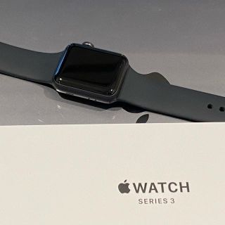 アップルウォッチ(Apple Watch)のApple Watch series3 38㎜　銀座Appleストア購入(その他)