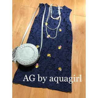 エージーバイアクアガール(AG by aquagirl)の☆AG by aquagirl☆エージーバイ アクアガール  総レースワンピース(ひざ丈ワンピース)