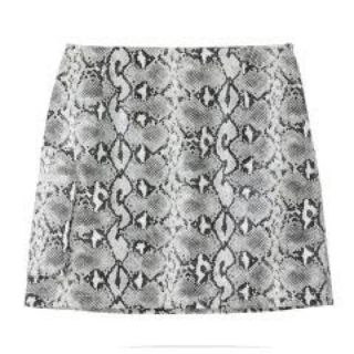 エックスガール(X-girl)のx-girl SNAKE PATTERN SKIRT(ミニスカート)