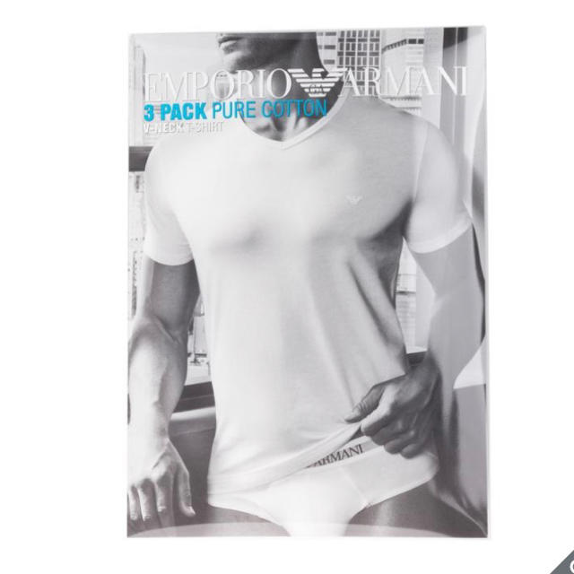 Emporio Armani(エンポリオアルマーニ)のエンポリオアルマーニ  3枚セット　メンズ Vネック 半袖Tシャツ メンズのトップス(Tシャツ/カットソー(半袖/袖なし))の商品写真
