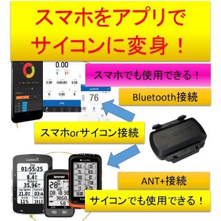 ケイデンスセンサーモード緑スマホをサイコンに変身！新品★速度orケイデンスセンサーGEMINI210