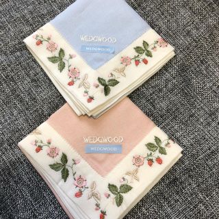 ウェッジウッド(WEDGWOOD)の【新品未使用】ウェッジウッド　ハンカチ　2枚(ハンカチ)