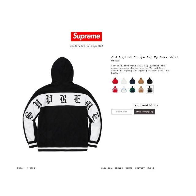 supreme 2019ss sweatshirt