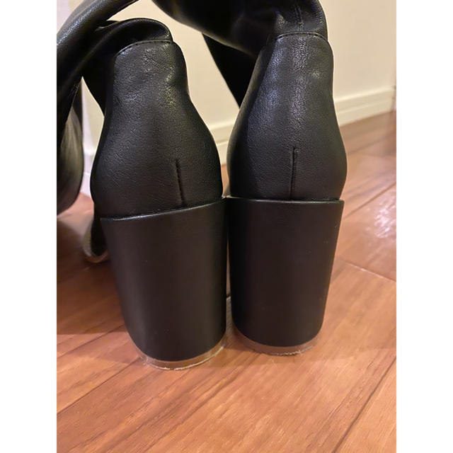 SeaRoomlynn(シールームリン)のシールームリン　エコレザーフィットニーハイブーツ　ブラック レディースの靴/シューズ(ブーツ)の商品写真