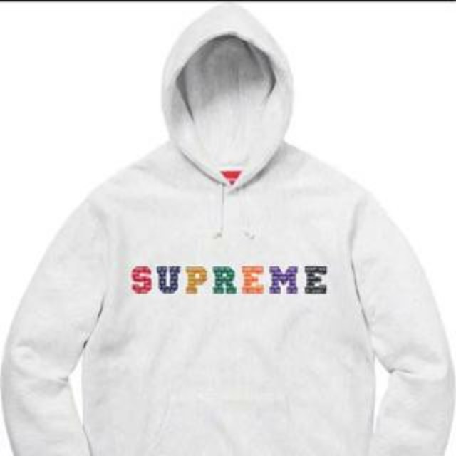 Supreme The Most Hooded ash grey M 19fw