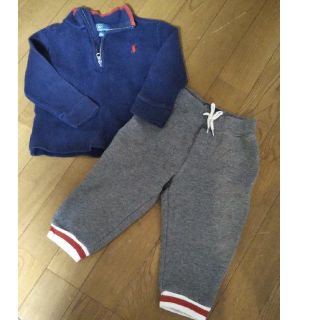 ポロラルフローレン(POLO RALPH LAUREN)のベビー服☆ラルフ・ローレン上下セット(シャツ/カットソー)