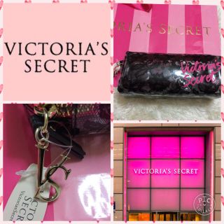 ヴィクトリアズシークレット(Victoria's Secret)のVS レース柄ポーチ(ポーチ)