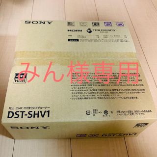 ソニー(SONY)の【みん様専用】SONY DST-SHV1 4Kチューナー(その他)