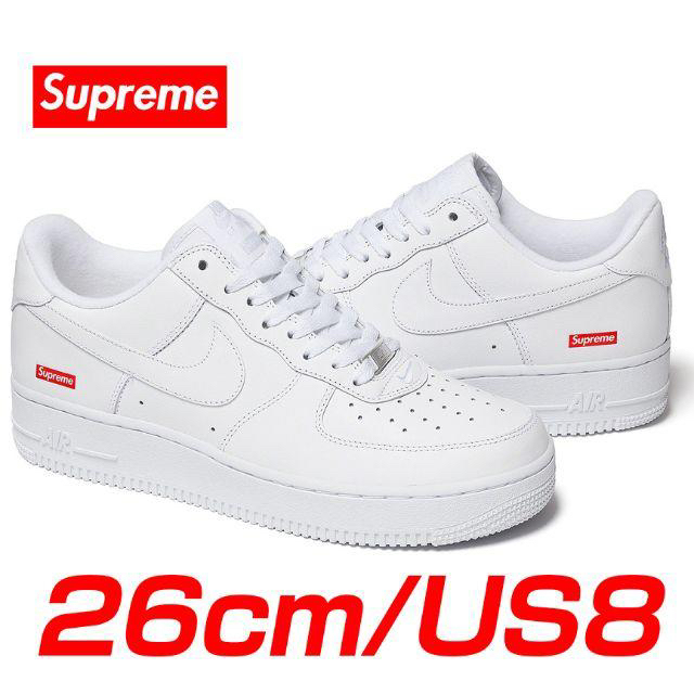 26cm Supreme Nike Air Force 1 Low white