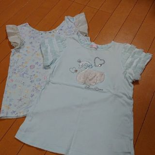 メゾピアノ(mezzo piano)の140㎝ mezzo piano Tシャツ２枚セット(Tシャツ/カットソー)