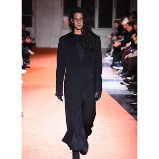 ヨウジヤマモト(Yohji Yamamoto)のyohji yamamoto 18aw タキシードクロス ロングジャケット(チェスターコート)