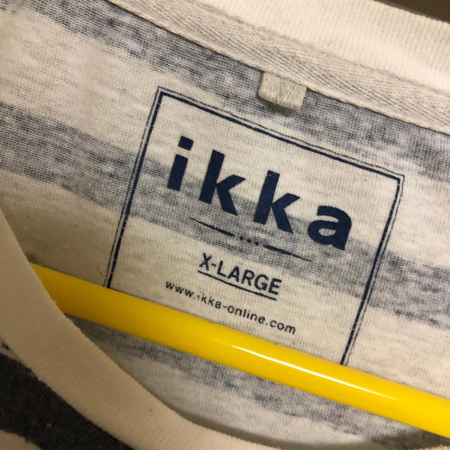 ikka(イッカ)のikkaの青ボーダーTシャツ レディースのトップス(Tシャツ(半袖/袖なし))の商品写真