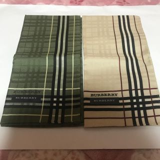 バーバリー(BURBERRY)のバーバリー　紳士　ハンカチ　2枚セット　新品　BURBERRY(ハンカチ/ポケットチーフ)