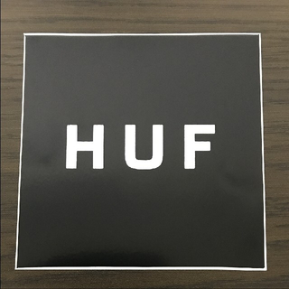 ハフ(HUF)の「縦10cm横10cm」ＨＵＦ boxロゴステッカー(スケートボード)