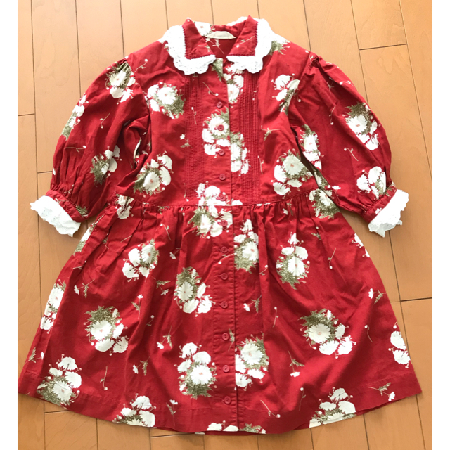 PINK HOUSE(ピンクハウス)のベビーピンクハウス　ワンピース　S (100) キッズ/ベビー/マタニティのキッズ服女の子用(90cm~)(ワンピース)の商品写真