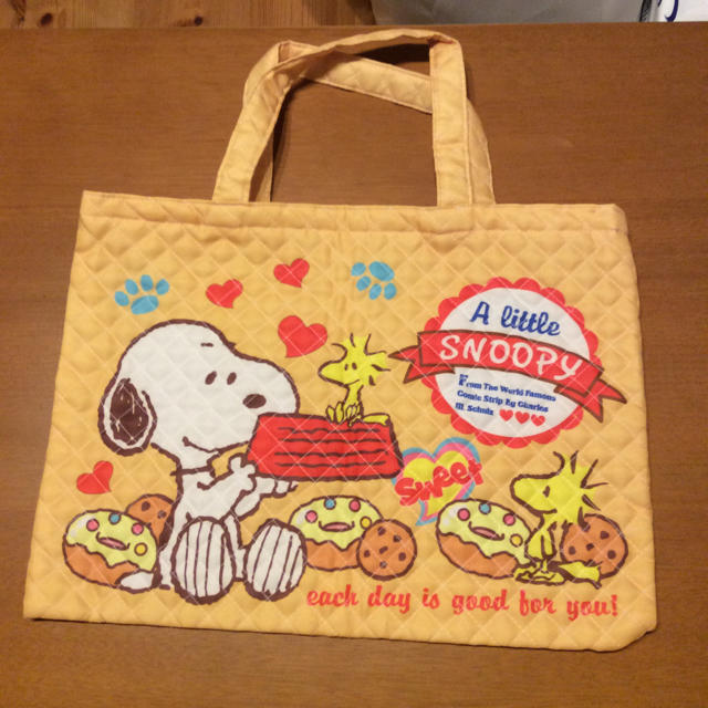 SNOOPY(スヌーピー)のレッスンバッグセット ハンドメイドのキッズ/ベビー(バッグ/レッスンバッグ)の商品写真