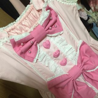 アンジェリックプリティー(Angelic Pretty)の配色パールハートワンピース(ミニワンピース)