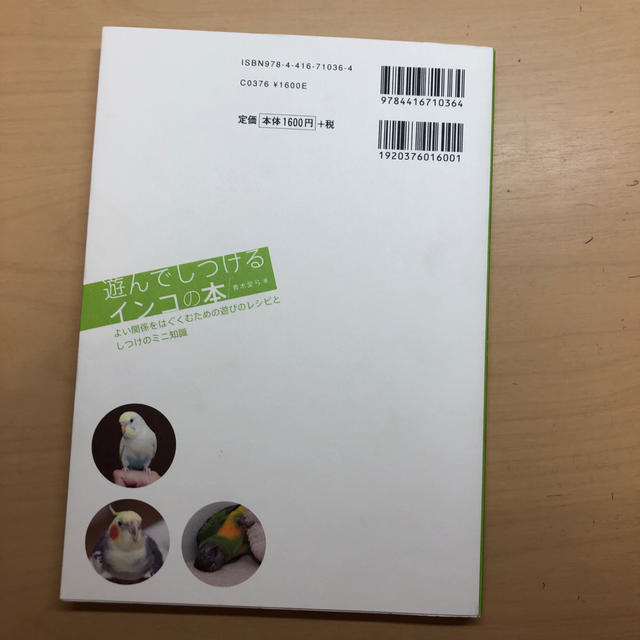 遊んでしつけるインコの本 よい関係をはぐくむための遊びのレシピとしつけのミニ エンタメ/ホビーの本(住まい/暮らし/子育て)の商品写真