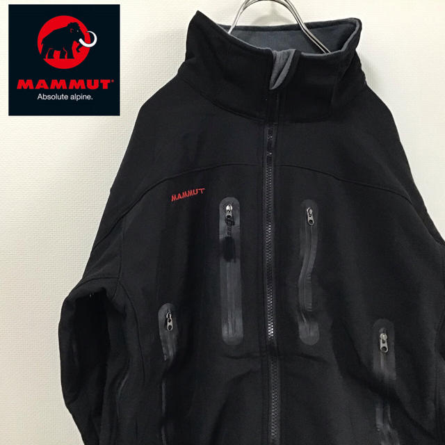 Mammut(マムート)のMAMMUT(マムート)マウンテンパーカー S ブラック　アウトドア　キャンプ メンズのジャケット/アウター(マウンテンパーカー)の商品写真