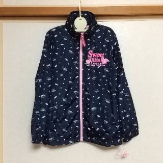 ピンクラテ(PINK-latte)の美品 OLLINKARI ウィンドブレーカー 130 ネイビー ピンクラテ(ジャケット/上着)