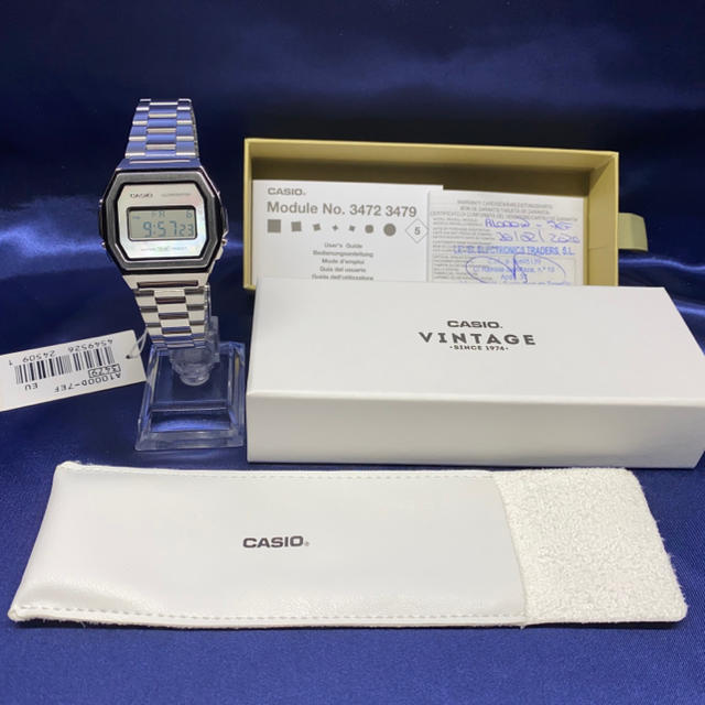 CASIO(カシオ)の国内未入荷 デジタル腕時計/チープカシオ ステンレス×白蝶貝モデル レディースのファッション小物(腕時計)の商品写真