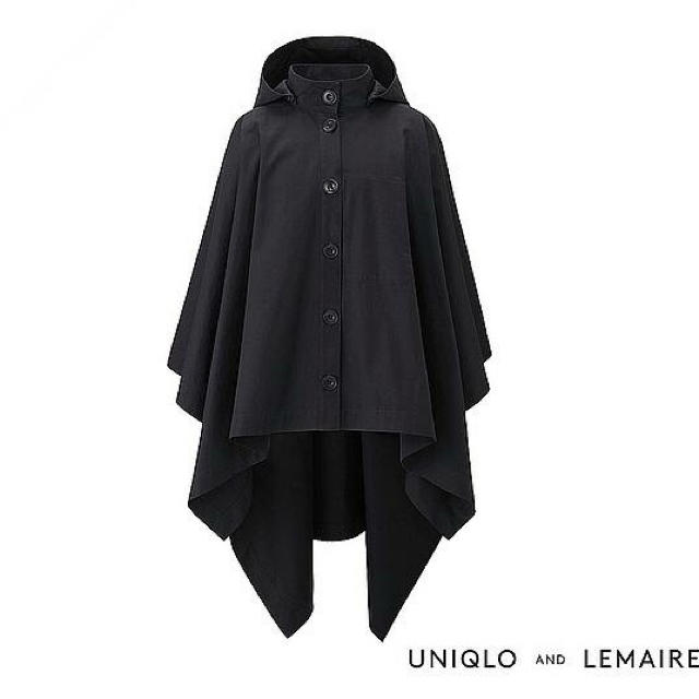 UNIQLO×ルメール* コットン ケープ ポンチョ 黒 *新品 タグ付き