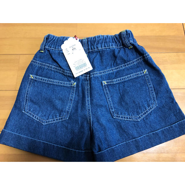 ALGY デニムショートパンツ　xxs キッズ/ベビー/マタニティのキッズ服女の子用(90cm~)(パンツ/スパッツ)の商品写真