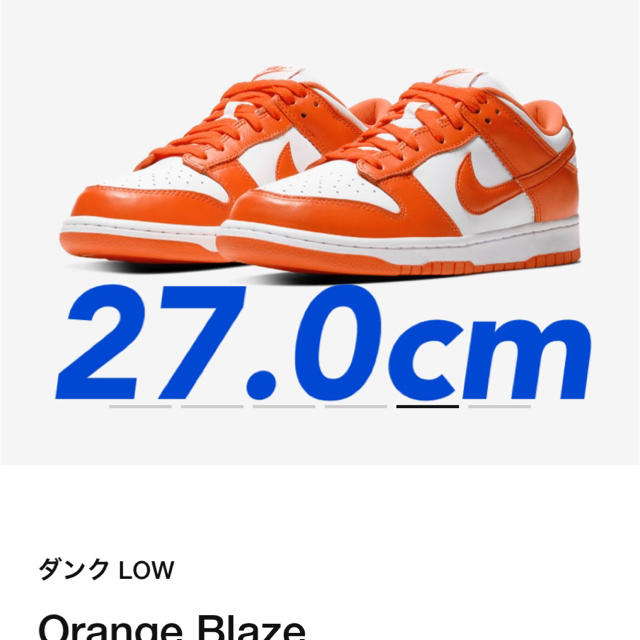 NIKE(ナイキ)の27.0cm Nike Dunk Low “Syracuse” メンズの靴/シューズ(スニーカー)の商品写真