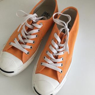 コンバース(CONVERSE)のコンバース　ジャックパーセル　24 オレンジ　スニーカー(スニーカー)