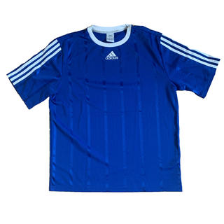 アディダス(adidas)の【adidas】ゲームシャツ 青 ブルー(Tシャツ/カットソー(半袖/袖なし))