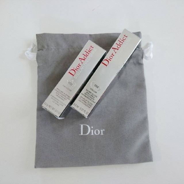 Dior(ディオール)の【限定】ディオール新作リップ&グロス ラウール使用色セット 巾着ラッピング付き コスメ/美容のベースメイク/化粧品(口紅)の商品写真