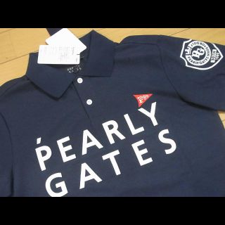 パーリーゲイツ(PEARLY GATES)のパーリーゲイツ  ポロシャツ 紺(ウエア)